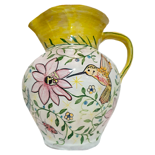 Jarra-Esmaltada-Pajaro