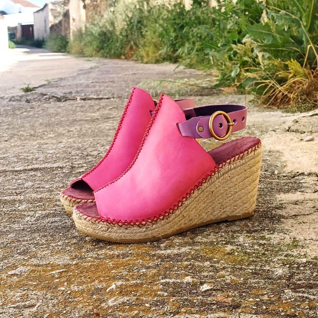 Zueco abierto bohemio_rosa